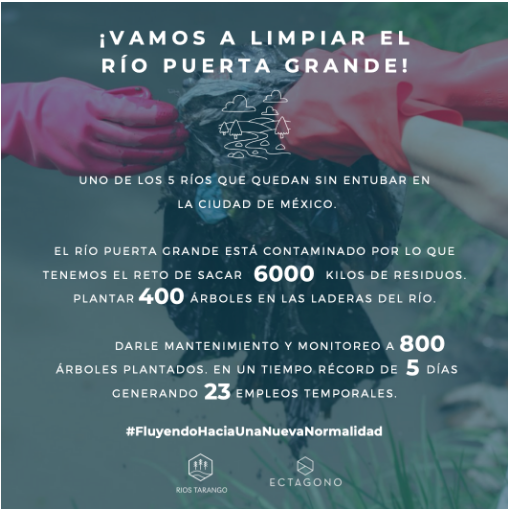 Fundación Amikoo te Invita a Seguir la Limpieza Virtual del Río Puerta Grande